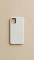 Funda minimalista silicona blanco ártico